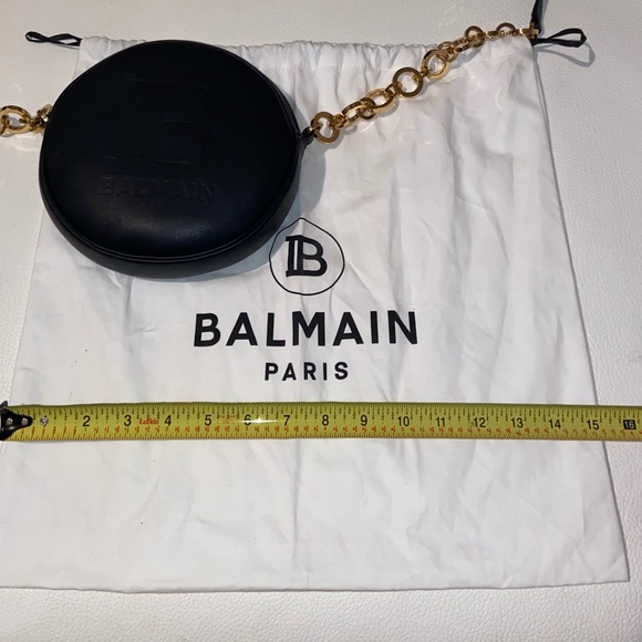 Balmain Black Disco Crossbody Bag a Comfortably Stylish BEAUTIFUL SHOWSTOPPER - Picture 12 of 13